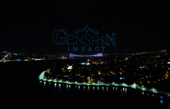 Genshin Impact Türkçe Dilinin Eklenişini Drone Işık Gösterisiyle Kutladı